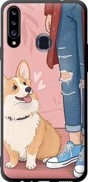 TPU чохол 'Корги 3' для Samsung A20s A207F 6707b-1775-71694 фото