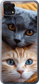 Силиконовый чехол 'Котики' для Realme C25s 6177u-3679-71694 фото