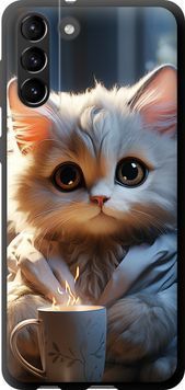 TPU чохол 'Білий кіт' для Samsung S21 Plus 5646b-2115-71694 фото