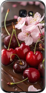 2D пластиковый чехол 'Вишня в шоколаде' для Samsung A7 (2017) 6698t-445-71694 фото