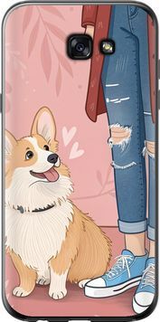 2D пластиковый чехол 'Корги 3' для Samsung A7 (2017) 6707t-445-71694 фото