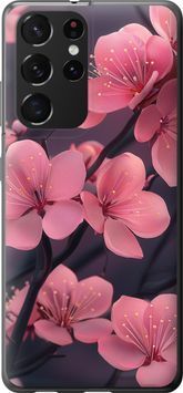 2D пластиковий чохол 'Пурпурова сакура' для Samsung S21 Ultra (5G) 6075t-2116-71694 фото
