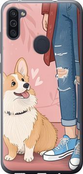 2D пластиковий чохол 'Корги 3' для Samsung M11 M115F 6707t-1905-71694 фото