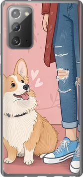 Силіконовий чохол 'Корги 3' для Samsung Note 20 6707u-2036-71694 фото