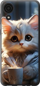 Силіконовий чохол 'Білий кіт' для Samsung A03 Core A032F 5646u-2539-71694 фото