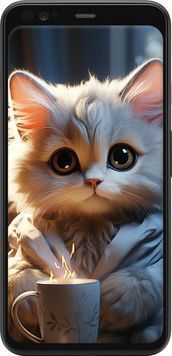 Силиконовый чехол 'White cat' для Google Pixel 4 XL 5646u-1754-71694 фото