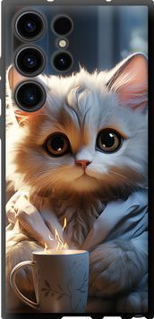 TPU чохол 'Білий кіт' для Samsung S23 Ultra 5646b-2906-71694 фото