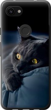2D пластиковый чехол 'Дымчатый кот' для Google Pixel 3a XL 825t-1713-71694 фото