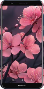 3D пластиковий матовий чохол 'Пурпурова сакура' для Huawei P Smart 6075m-1346-71694 фото