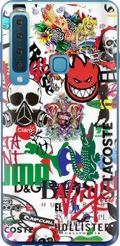 Силіконовий чохол 'Many different logos' для Samsung A9 (2018) 4022u-1503-71694 фото