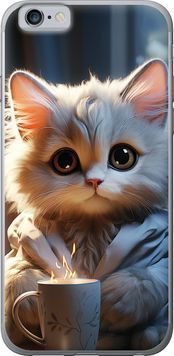 2D пластиковий чохол 'Білий кіт' для iPhone 6s 5646t-90-71694 фото