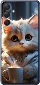 Силіконовий чохол 'Білий кіт' для Samsung M54 5646u-3039-71694 фото