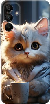 Силиконовый чехол 'White cat' для Samsung A15 5646u-3357-71694 фото