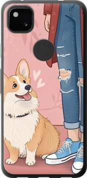 Силіконовий чохол 'Корги 3' для Google Pixel 4A 6707u-1935-71694 фото