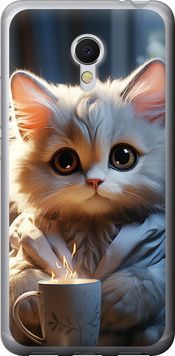 2D пластиковый чехол 'White cat' для Meizu MX6 5646t-259-71694 фото