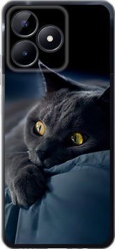 Силиконовый чехол 'Дымчатый кот' для Realme C51 825u-3467-71694 фото