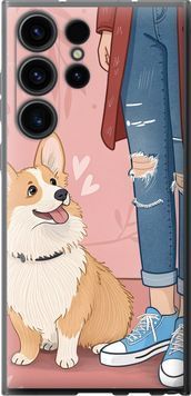 Силіконовий чохол 'Корги 3' для Samsung S23 Ultra 6707u-2906-71694 фото