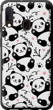 TPU чехол 'Панды' для Samsung A20e A202F 4318b-1709-71694 фото