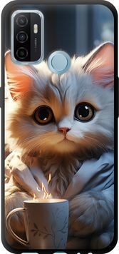 TPU чохол 'Білий кіт' для Oppo A53 5646b-568-71694 фото
