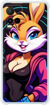 Силикон с усиленными углами чехол 'Зайчиха' для Vivo Y21 6659sp-669-71694 фото