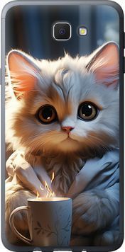Силіконовий чохол 'Білий кіт' для Samsung J5 Prime 5646u-465-71694 фото