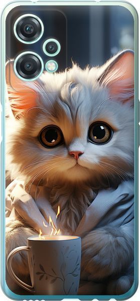 Силиконовый чехол 'White cat' для OnePlus Nord CE 2 Lite 5646u-2684-71694 фото