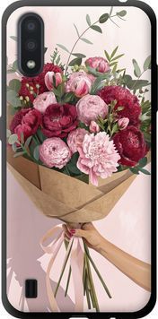 TPU чехол 'Пионы 1' для Samsung A01 A015F 6705b-1842-71694 фото
