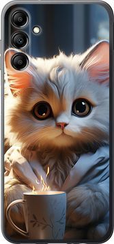 Силіконовий чохол 'Білий кіт' для Samsung A14 A145F 5646u-2937-71694 фото