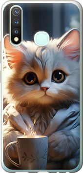 Силиконовый чехол 'White cat' для Vivo Y19 5646u-630-71694 фото