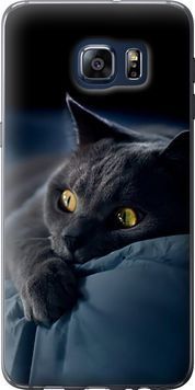 Силіконовий чохол 'Димчастий кіт' для Samsung S6 Edge Plus G928 825u-189-71694 фото