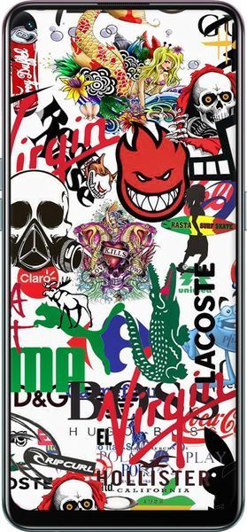 TPU чохол 'Many different logos' для Oppo A94 4022b-2287-71694 фото