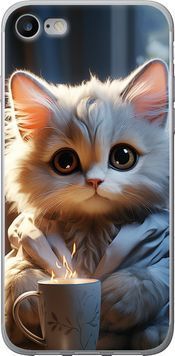 Силиконовый чехол 'White cat' для iPhone 7 5646u-336-71694 фото