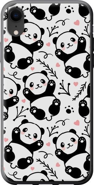 Силиконовый чехол 'Панды' для iPhone XR 4318u-1560-71694 фото