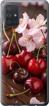 2D пластиковий чохол 'Вишня у шоколаді' для Samsung A71 2020 A715F 6698t-1826-71694 фото