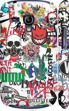 3D пластиковый матовый чехол 'Many different logos' для Samsung S3 mini 4022m-31-71694 фото