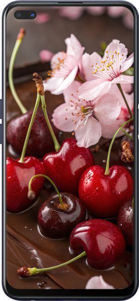 Силиконовый чехол 'Вишня в шоколаде' для Oppo A92S 6698u-1926-71694 фото