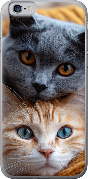 2D пластиковый чехол 'Котики' для iPhone 6 6177t-45-71694 фото