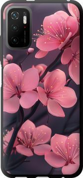 TPU чехол 'Пурпурная сакура' для Xiaomi Poco M3 Pro 6075b-2369-71694 фото