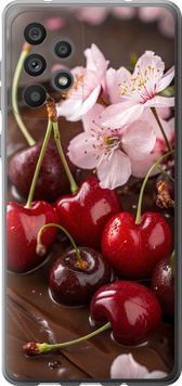 Силіконовий чохол 'Вишня у шоколаді' для Samsung A73 A736B 6698u-2586-71694 фото