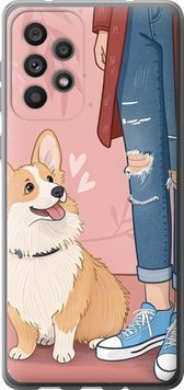 Силіконовий чохол 'Корги 3' для Samsung A73 A736B 6707u-2586-71694 фото