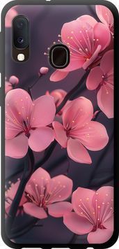 TPU чехол 'Пурпурная сакура' для Samsung A20e A202F 6075b-1709-71694 фото