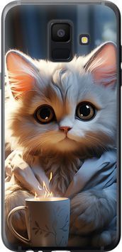 2D пластиковий чохол 'Білий кіт' для Samsung A6 2018 5646t-1480-71694 фото