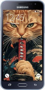 2D пластиковый чехол 'Самурай Кот' для Samsung J3 Duos (2016) J320H 6207t-265-71694 фото
