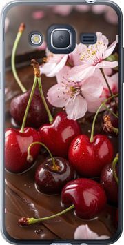 2D пластиковый чехол 'Вишня в шоколаде' для Samsung J3 Duos (2016) J320H 6698t-265-71694 фото