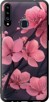 TPU чохол 'Пурпурова сакура' для Samsung A20s A207F 6075b-1775-71694 фото