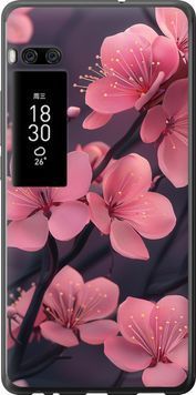 Силиконовый чехол 'Пурпурная сакура' для Meizu Pro 7 Plus 6075u-1131-71694 фото