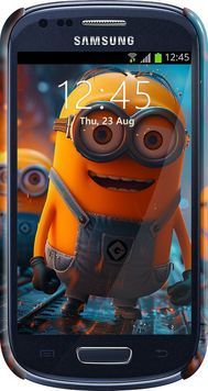 3D пластиковый матовый чехол 'Миньфон' для Samsung S3 mini 6202m-31-71694 фото