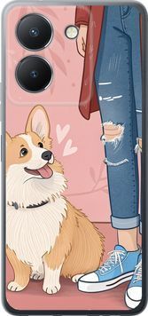Силиконовый чехол 'Корги 3' для Vivo Y36 5G 6707u-3135-71694 фото
