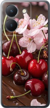 Силиконовый чехол 'Вишня в шоколаде' для Vivo Y36 5G 6698u-3135-71694 фото