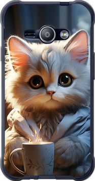 2D пластиковий чохол 'Білий кіт' для Samsung J1 Ace J110H 5646t-215-71694 фото